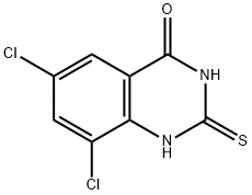 6,8-二氯-2-巯基喹唑啉-4-醇, 87634-61-5, 结构式