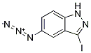 1H-Indazole, 5-azido-3-iodo-,876365-97-8,结构式