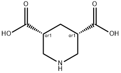 Cis-3,5-Piperidinedicarboxylic acid Struktur