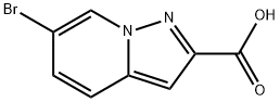 6-溴-吡唑并[1,5-A]吡啶-2-甲酸, 876379-74-7, 结构式