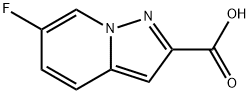 6-氟H-吡唑并[1,5-A]吡啶-2-羧酸,876379-76-9,结构式