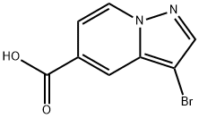 3-溴吡唑[1,5-A]吡啶-5-羧酸, 876379-79-2, 结构式