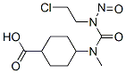 4-((((2-chloroethyl)nitrosoamino)carbonyl)methylamino)cyclohexanecarboxylic acid Structure