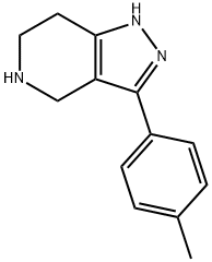 3-(4-甲基苯基)-4,5,6,7-四氢-1H-吡唑并[4,3-C]吡啶 结构式