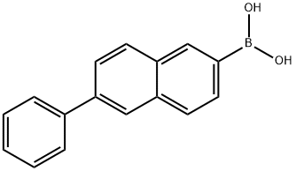 (6-フェニルナフタレン-2-イル)ボロン酸 化学構造式