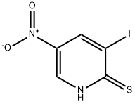 3-Iodo-2-mercapto-5-nitropyridine Struktur