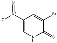 3-溴-2-疏基-5-硝基吡啶,876489-83-7,结构式