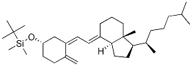 TERT-BUTYLDIMETHYL(((S,Z)-3-(2-((1R,3AS,7AR,E)-7A-METHYL-1-((R)-6-METHYLHEPTAN-2-YL)OCTAHYDRO-4H-INDEN-4-YLIDENE)ETHYLIDENE)-4-METHYLENECYCLOHEXYL)OXY)SILANE,87649-56-7,结构式