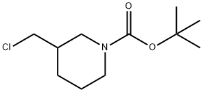 3-(クロロメチル)テトラヒドロ-1(2H)-ピリジンカルボン酸TERT-ブチル 化学構造式