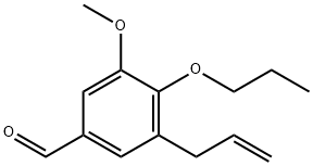 3-ALLYL-5-METHOXY-4-PROPOXY-BENZALDEHYDE Struktur