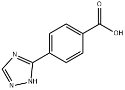 4-(1H-1,2,4-トリアゾール-5-イル)安息香酸 化学構造式