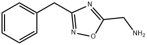 [(3-ベンジル-1,2,4-オキサジアゾール-5-イル)メチル]アミン HYDROCHLORIDE 化学構造式