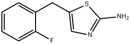 5-[(2-氟苯基)甲基]-1,3-噻唑-2-胺, 876715-72-9, 结构式