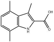 3,4,7-TRIMETHYL-1H-INDOLE-2-CARBOXYLIC ACID Structure