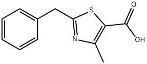 2-苄基-4-甲基-1,3-噻唑-5-羧酸, 876715-98-9, 结构式