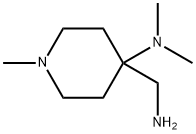 (4-氨基甲基-1-甲基-哌啶-4-基)-二甲基-胺, 876717-12-3, 结构式