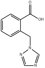 2-(1H-1,2,4-TRIAZOL-1-YLMETHYL)BENZOIC ACID 化学構造式