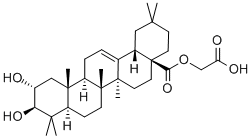 (2α,3β)-2,3-Dihydroxy-olean-12-en-28-oic acid carboxymethyl ester Structure