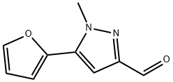 5-(2-FURYL)-1-METHYL-1H-PYRAZOLE-3-CARBALDEHYDE 化学構造式