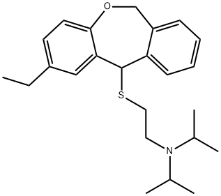 2-((2-Ethyl-6,11-dihydrodibenz(b,e)oxepin-11-yl)thio)-N,N-bis(1-methyl ethyl)ethanamine Structure
