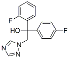 alpha-(2-Fluorophenyl)-alpha-(4-fluorophenyl)-1H-1,2,4-triazole-1-ethanol Struktur