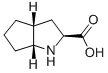 (1R,3S,5R)-2-アザビシクロ[3.3.0]オクタン-3-カルボン酸 化学構造式