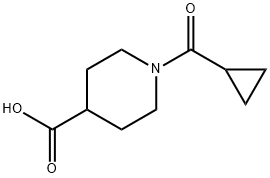 1-(CYCLOPROPYLCARBONYL)PIPERIDINE-4-CARBOXYLIC ACID Structure