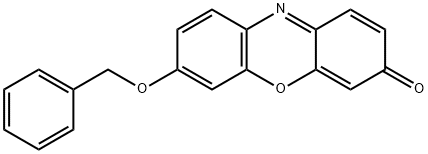 7-(ベンジルオキシ)-3H-フェノキサジン-3-オン 化学構造式