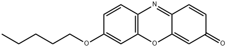 7-(ペンチルオキシ)-3H-フェノキサジン-3-オン 化学構造式