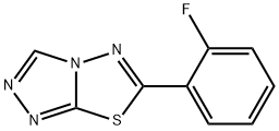 6-(2-fluorophenyl)[1,2,4]triazolo[3,4-b][1,3,4]thiadiazole Structure