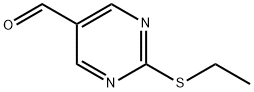 2-(エチルチオ)ピリミジン-5-カルブアルデヒド 化学構造式