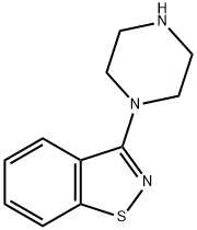 3-(1-Piperazinyl)-1,2-benzisothiazole Struktur