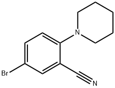 5-BroMo-2-(piperidin-1-yl)benzonitrile Struktur