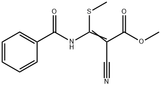 METHYL 3-(BENZOYLAMINO)-2-CYANO-3-(METHYLTHIO)ACRYLATE Struktur