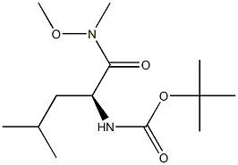 N-(叔丁氧基羰基)-L-亮氨酸-N′-甲氧基-N′-甲酰胺, 87694-50-6, 结构式