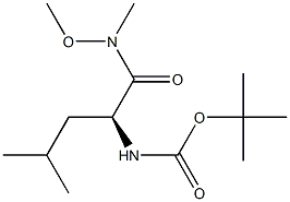 BOC-L-LEUCINE N,O-DIMETHYLHYDROXAMIDE Structure