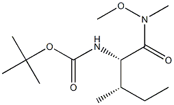 ((2S,3S)-1-(甲氧基(甲基)氨基)-3-甲基-1-氧戊烷-2-基)氨基甲酸叔丁酯, 87694-51-7, 结构式