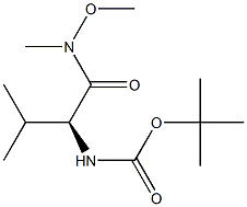 BOC-L-LEUCINE N,O-DIMETHYLHYDROXAMIDE Struktur