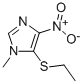 5-(Ethylthio)-1-methyl-4-nitro-1H-imidazole Structure