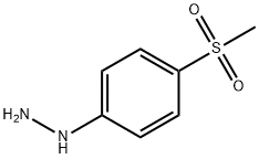 [p-(メチルスルホニル)フェニル]ヒドラジン 化学構造式