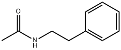 N-(2-フェニルエチル)アセトアミド 化学構造式