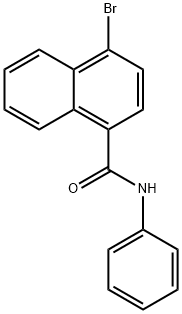 N-フェニル4-ブロモナフトアミド 化学構造式