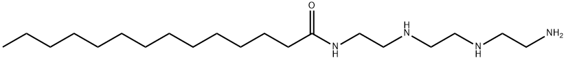 N-[2-[[2-[(2-アミノエチル)アミノ]エチル]アミノ]エチル]テトラデカンアミド 化学構造式