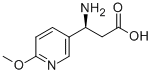 S-3-氨基-3-(6-甲氧基-3-吡啶基)丙酸, 877119-70-5, 结构式