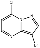 3-Bromo-7-chloropyrazolo[1,5-a]pyrimidine Struktur