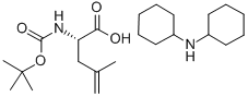 N-BOC-4,5-脱氢-L-亮氨酸二环己基胺盐 结构式