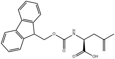 FMOC-4,5-デヒドロ-LEU-OH 化学構造式