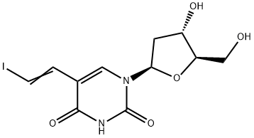 5-(2-iodovinyl)-2'-deoxyuridine 结构式