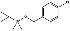 (4-BROMOPHENYL)METHOXY-TERT-BUTYL-DIMETHYLSILANE Struktur