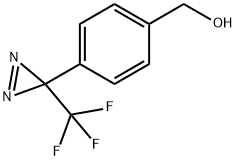 4-[3-(トリフルオロメチル)-3H-ジアジリン-3-イル]ベンジルアルコール 化学構造式